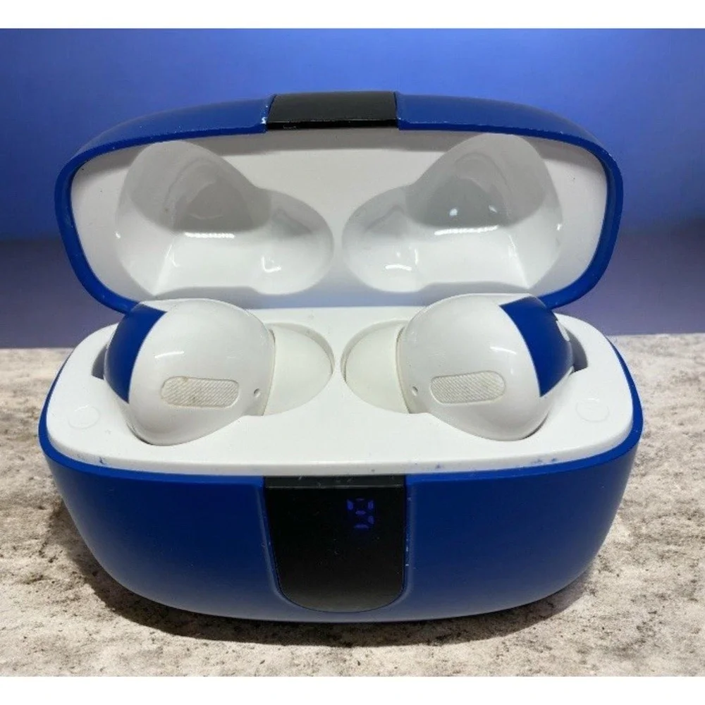 TAGRY X08 Wireless Bluetooth Headphones True Earbuds W/ Charging Case White Buds